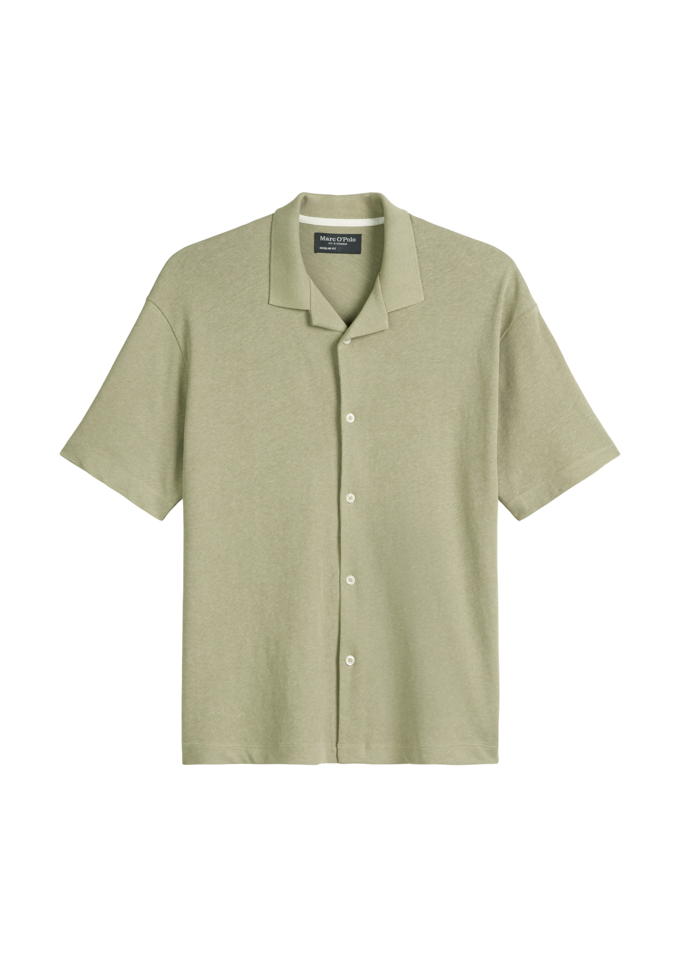 Marc O'Polo Regular Fit Hemd in Grün: Vorderseite