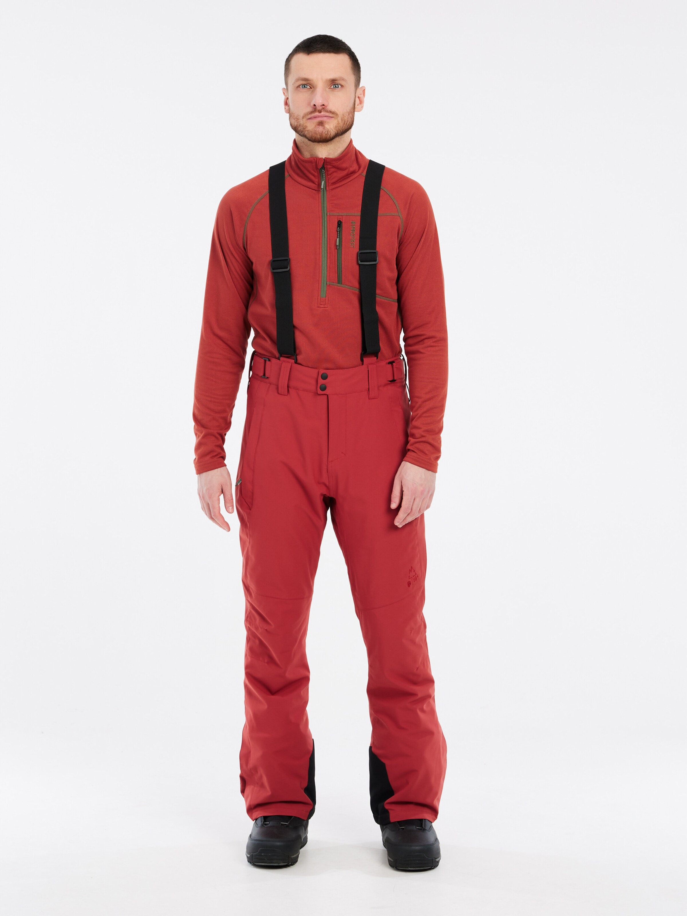 PROTEST Regular Sporthose 'PRTROWENS'‌‌‌‌‌ in Rot: Vorderseite