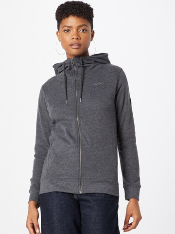 Pepe Jeans - Sudadera con cremallera 'ANNE' en gris: frente