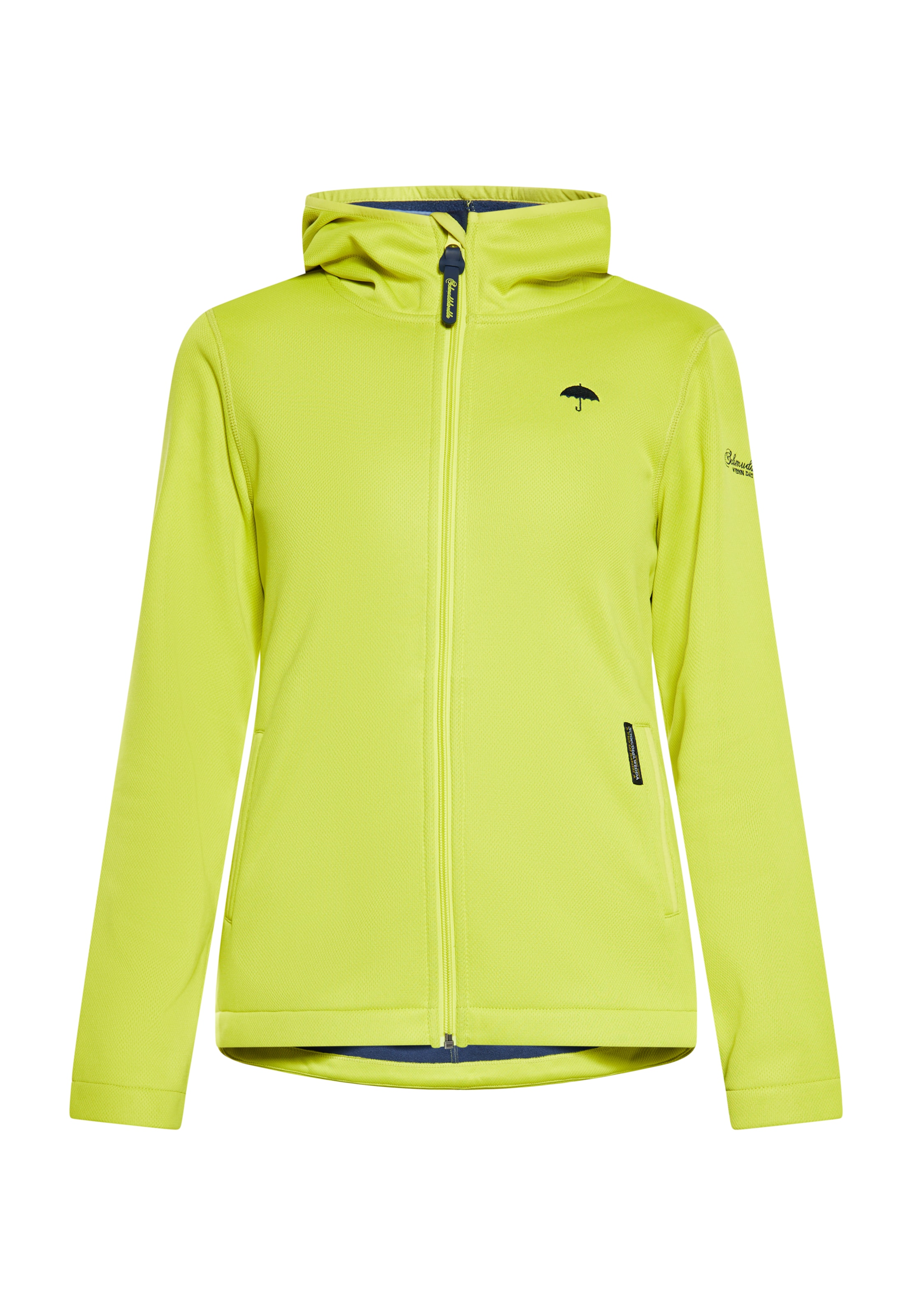 Schmuddelwedda Funkčná bunda - Zelená: predná strana