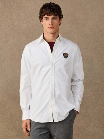 Hackett London Regular fit Button Up Shirt in White: front