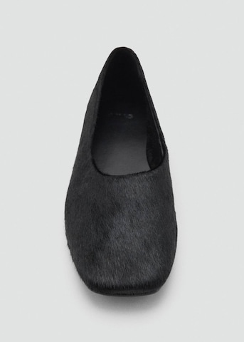 MANGO Ballet Flats 'Peli' in Black