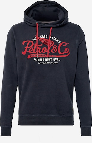 Petrol Industries Sweatshirt in Blue: front