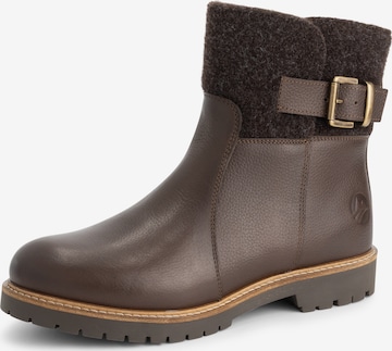 Travelin Ankle Boots 'Orkla' in Brown: front