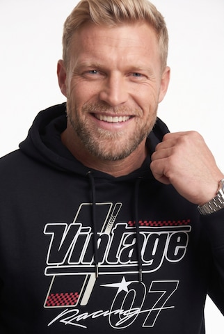 Men Plus Sweatshirt in Zwart