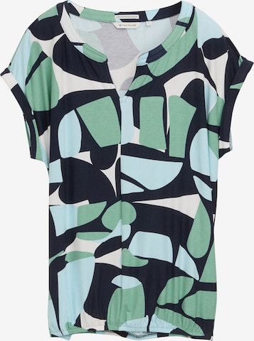 T-shirt TOM TAILOR en vert : devant