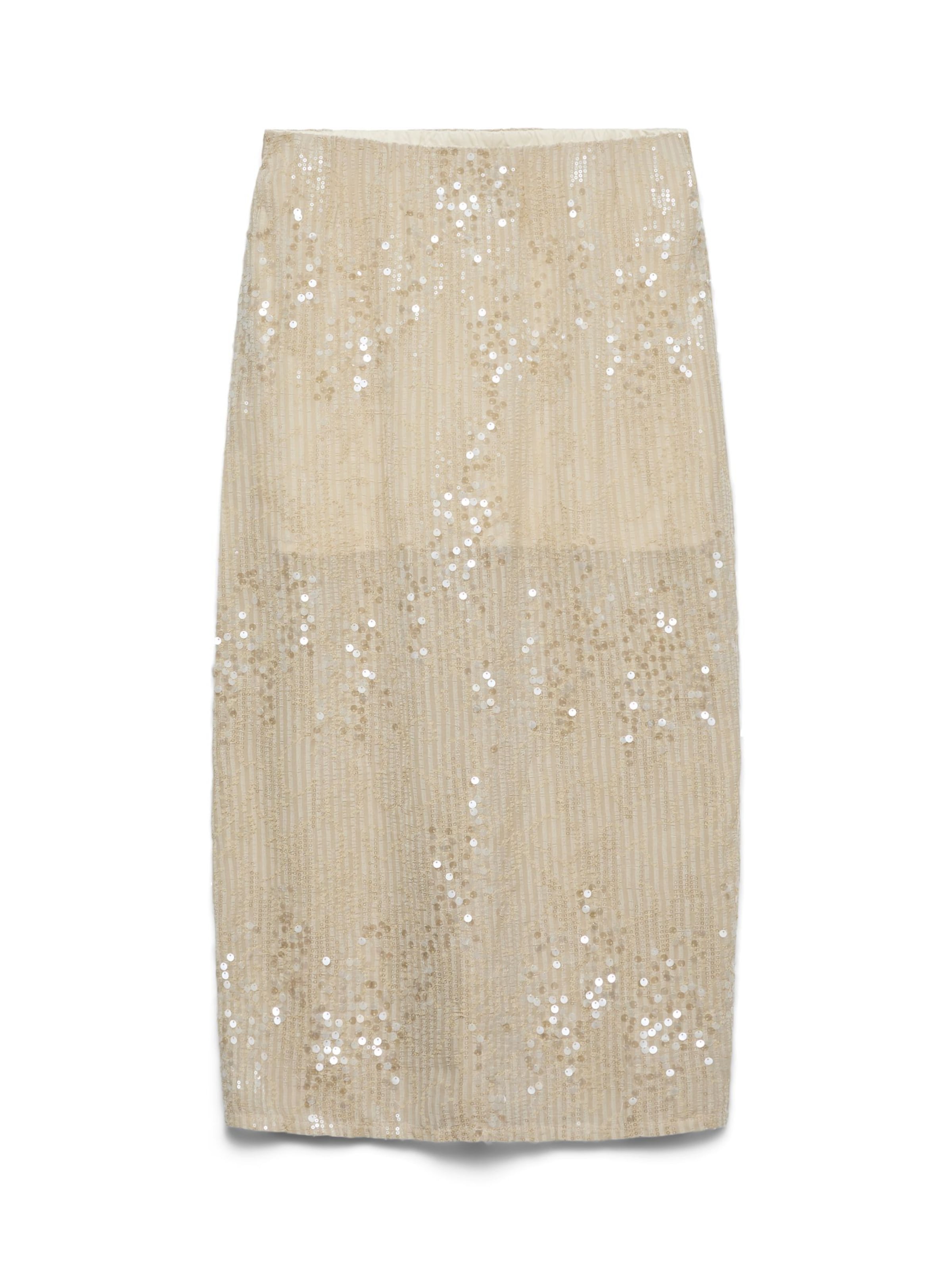 Gonna 'VMSUS' di VERO MODA in grigio: frontale