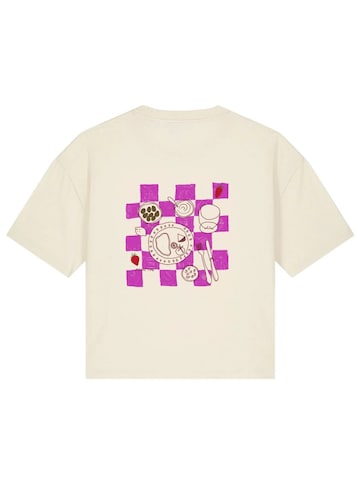 Kultgut Shirt 'Picnic' in White: front
