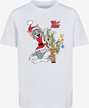 T-Shirt 'Tom And Jerry - Reindeer' ABSOLUTE CULT en blanc : devant