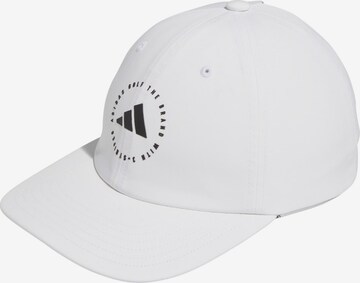 ADIDAS PERFORMANCE Athletic Cap in White: front