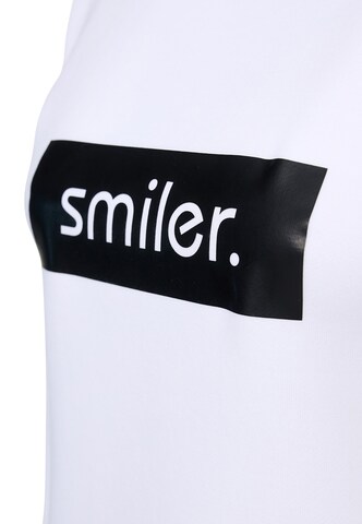 smiler. Sweatshirt in Weiß