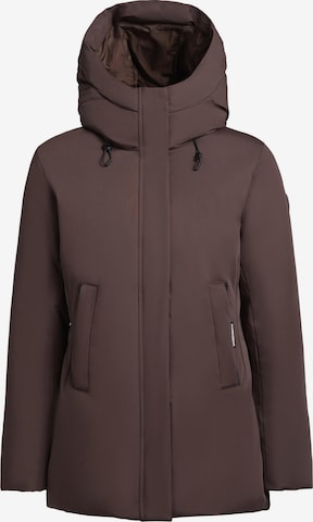 Veste d’hiver khujo en marron : devant