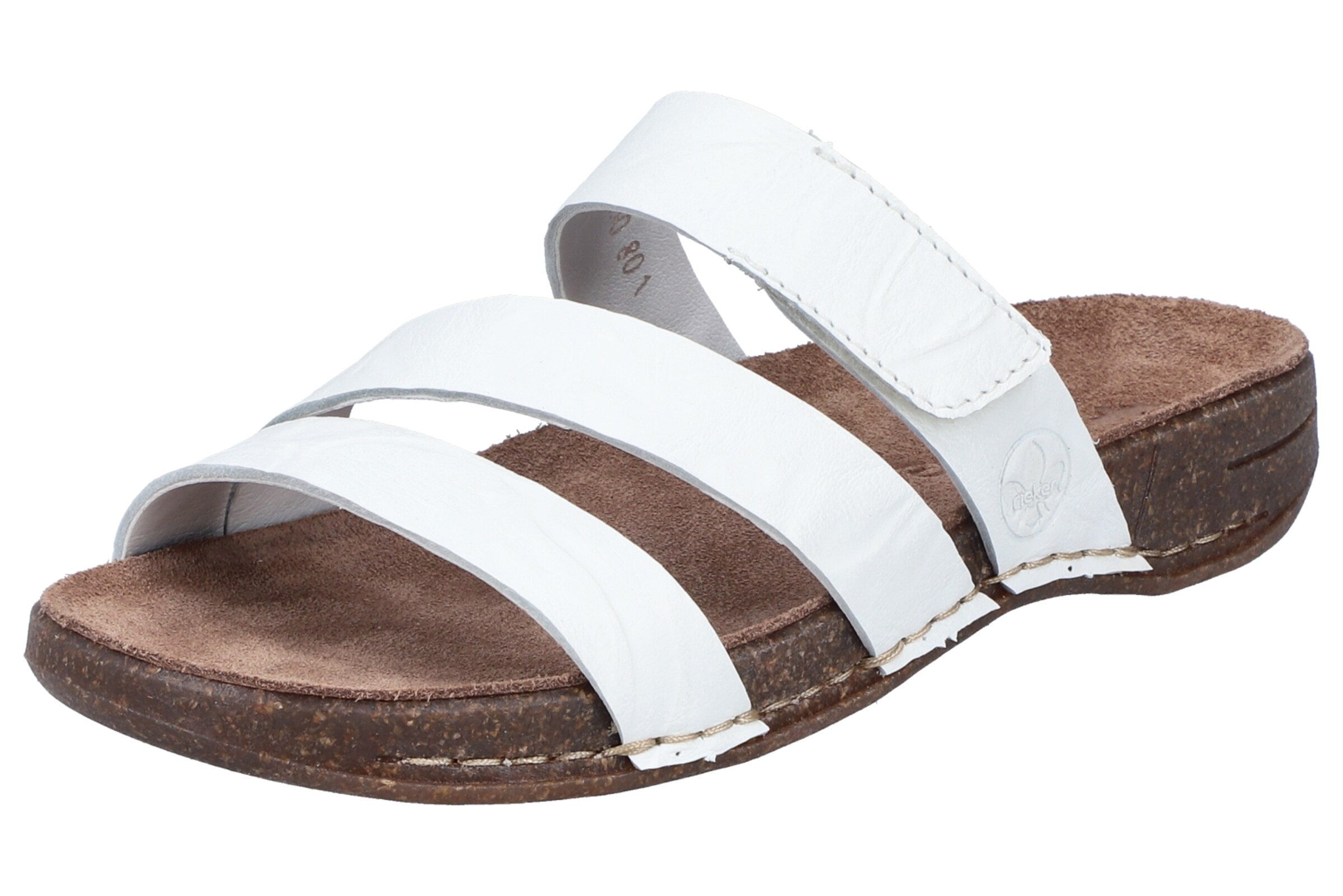 Mule Rieker en blanc : devant