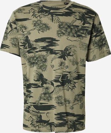 T-Shirt 'Essential' Superdry en vert : devant