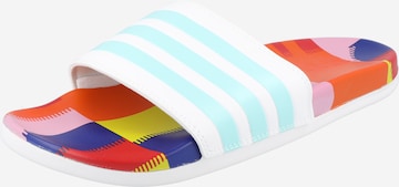 ADIDAS PERFORMANCE Beach & Pool Shoes 'Adilette' in White: front