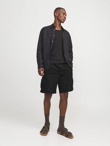 JACK & JONES regular Cargobukser i sort