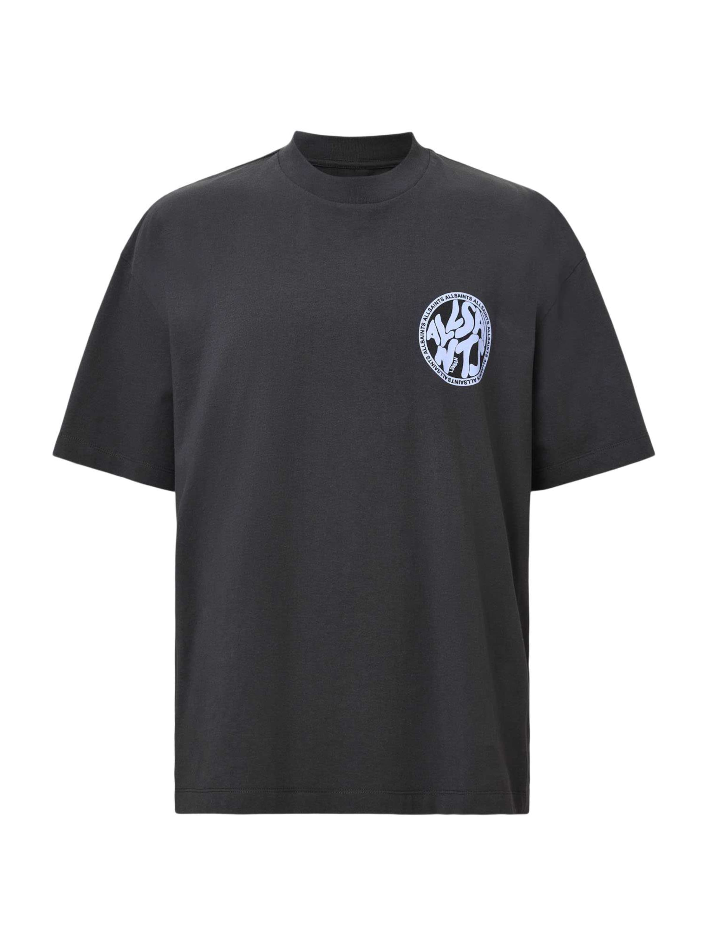 AllSaints Μπλουζάκι 'DISTORTION' σε μαύρο: μπροστά