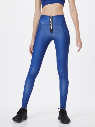 Lapp the Brand Skinny Workout Pants in Blue: front