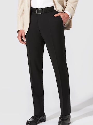 Hiltl Slim fit Pants 'Terni - B-DYnamic Wool' in Black: front