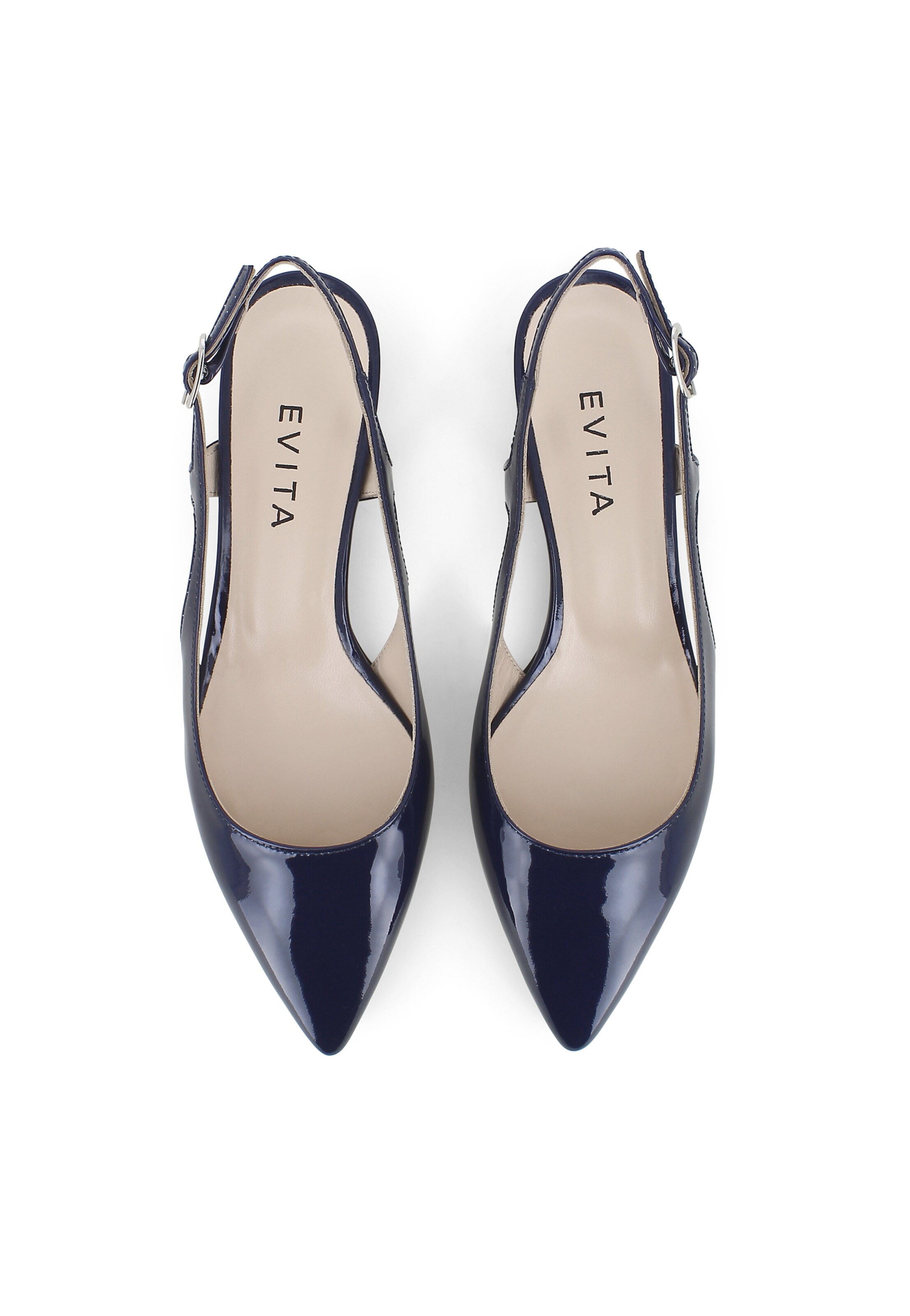 EVITA Sling Pumps 'FRANCA' in Blau