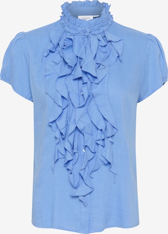 SAINT TROPEZ Blouse in Blauw: voorkant