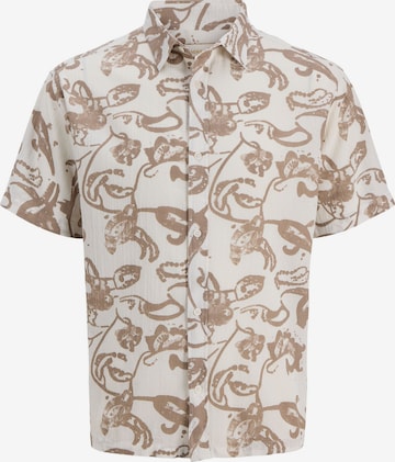 Jack & Jones Junior Comfort fit Button Up Shirt in White: front