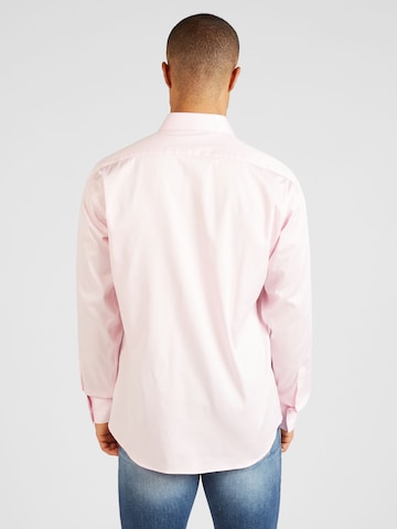 Karl Lagerfeld Rovný strih Košeľa - ružová