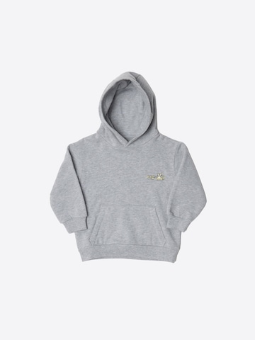 Maru + Bo Sweatshirt 'MELANGE HOODIE WITH FRONT POCKET' in Grey: front
