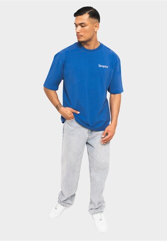 Dropsize Shirt 'Heavy Embo' in Blau
