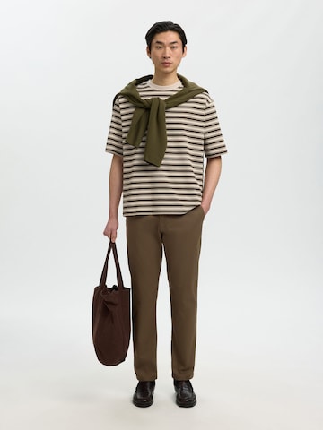 SELECTED T-Shirt in Beige