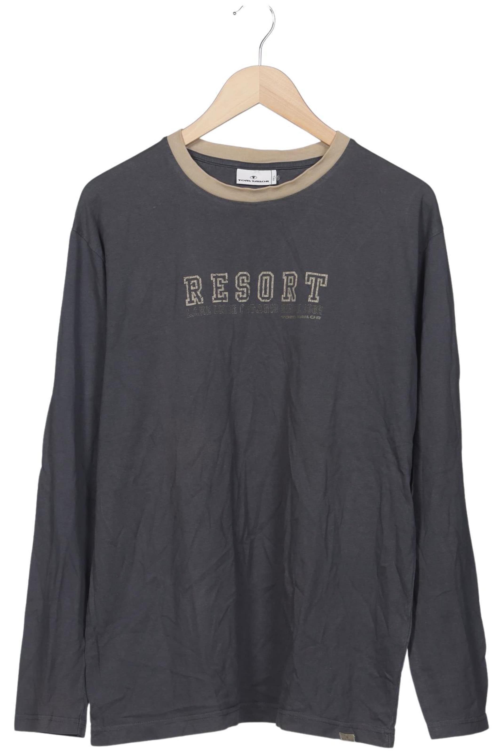 TOM TAILOR Shirt in XXL in Grey: front