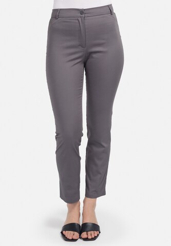 Coupe slim Pantalon HELMIDGE en gris : devant