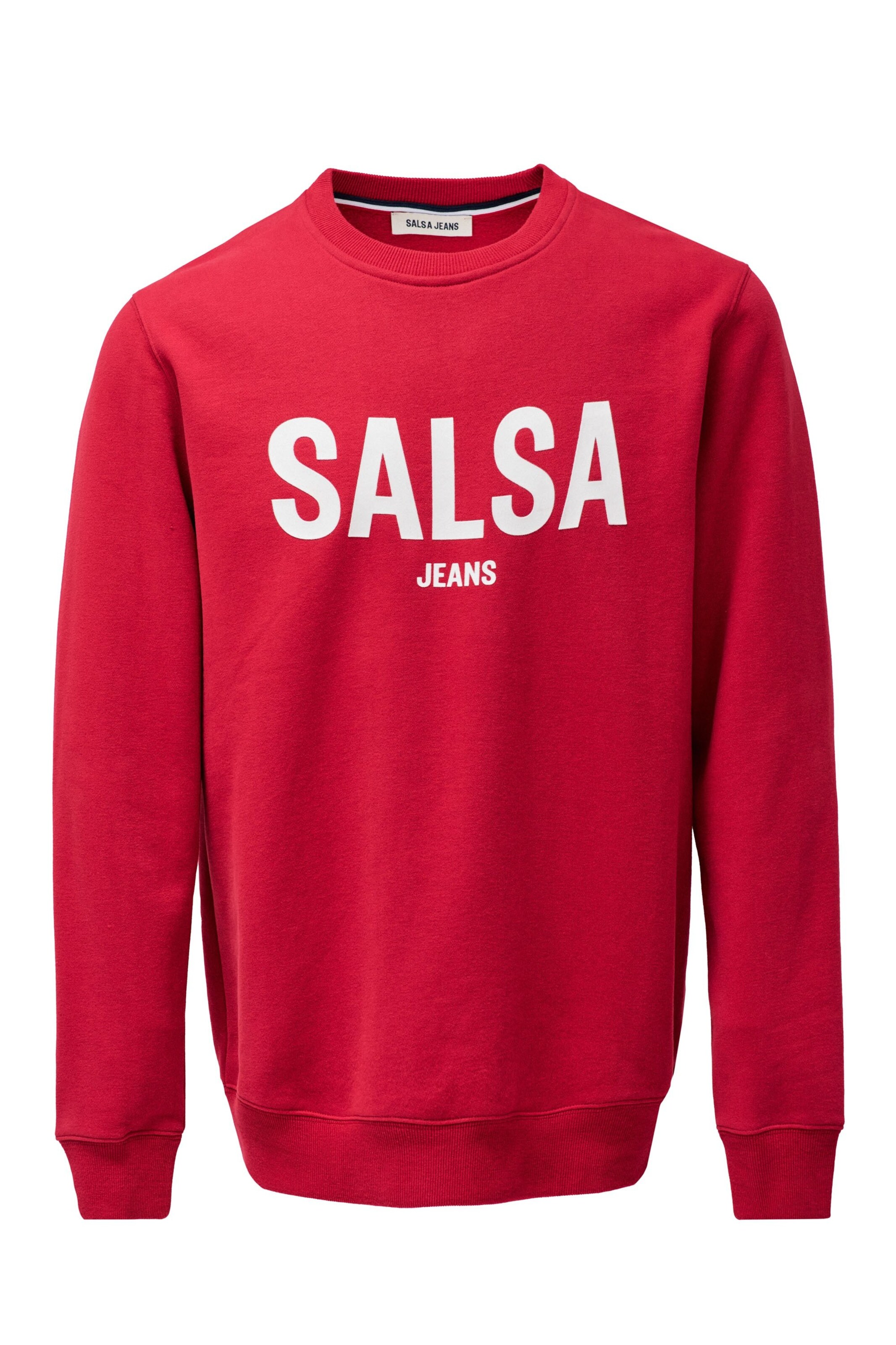 Salsa Jeans Sweatshirt in Rood: voorkant