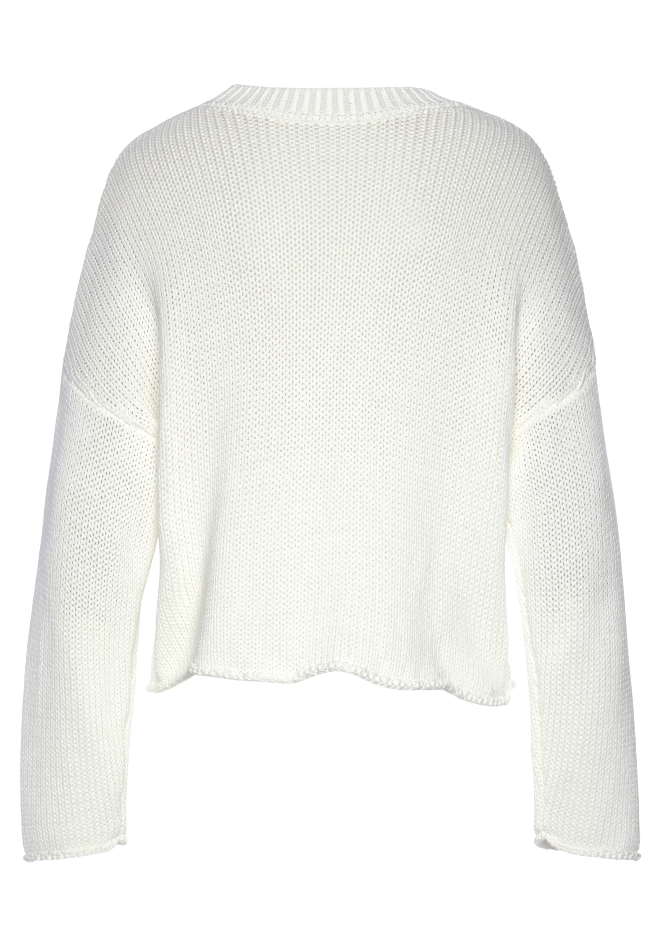 LASCANA Pullover i hvid