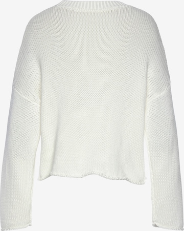 LASCANA Pullover in Weiß