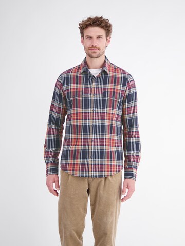LERROS Regular fit Button Up Shirt in Blue: front