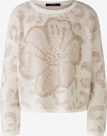 Pull-over OUI en beige : devant