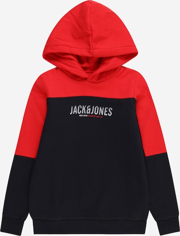 Jack & Jones Junior Mikina 'Edan' – modrá: přední strana