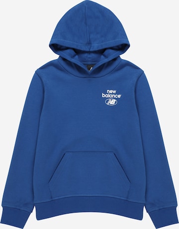 new balance Sweatshirt in Blauw: voorkant