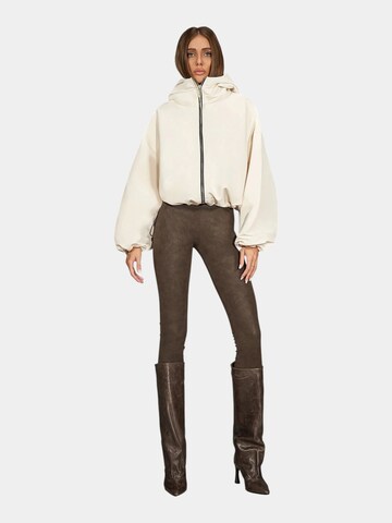 Made By Society Between-Season Jacket 'Signature Jacket - J27664' in White: front