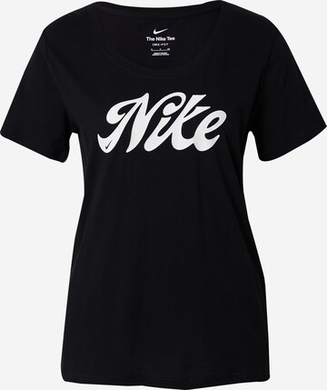 NIKE Functioneel shirt in Zwart: voorkant