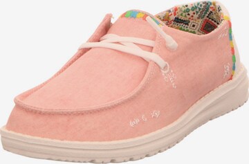 HEY DUDE Moccasins in Pink: front