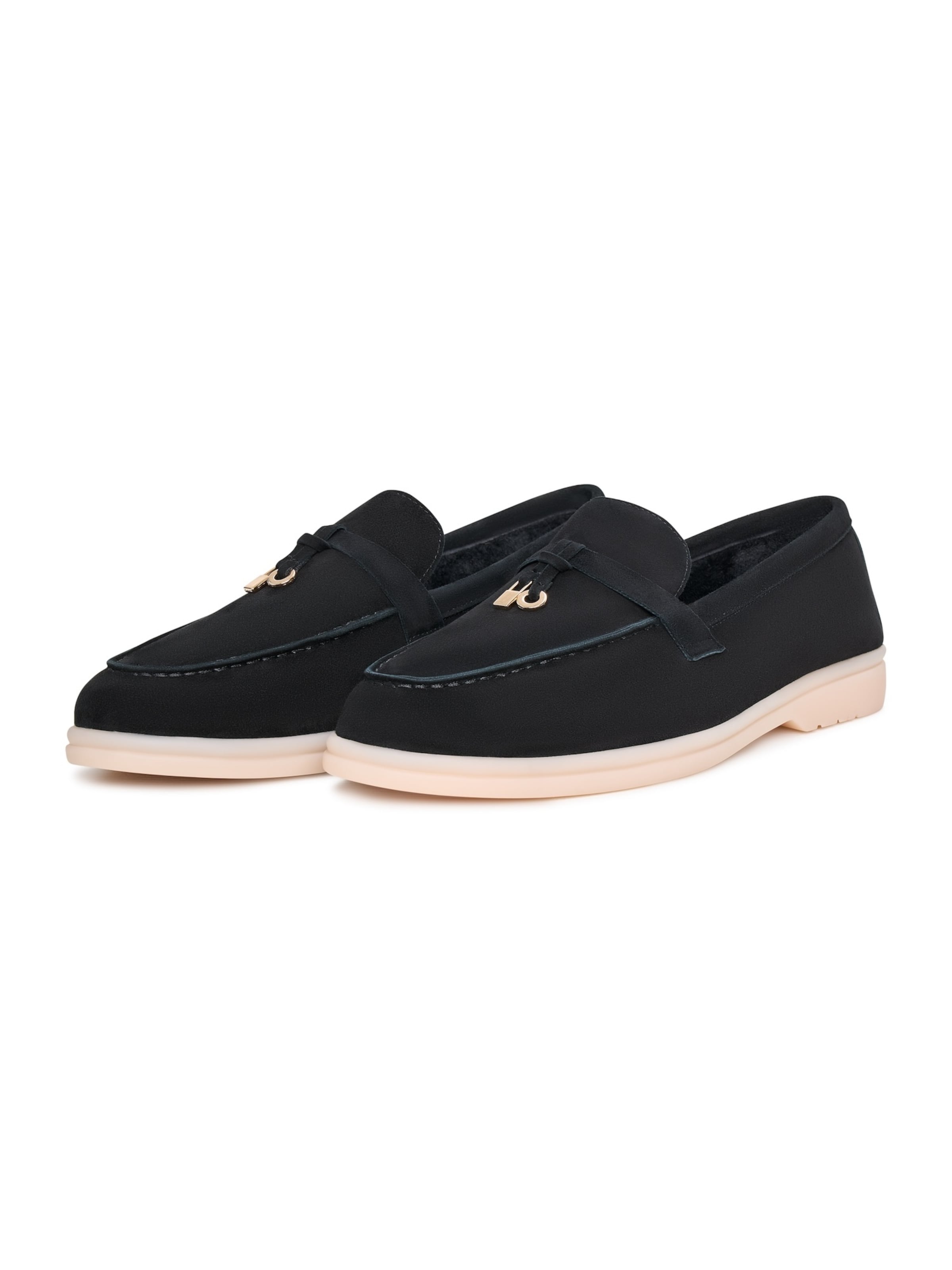 CESARE GASPARI Moccasin in Black
