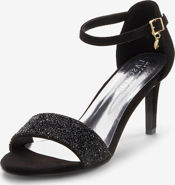 LASCANA Strap Sandals in Black: front