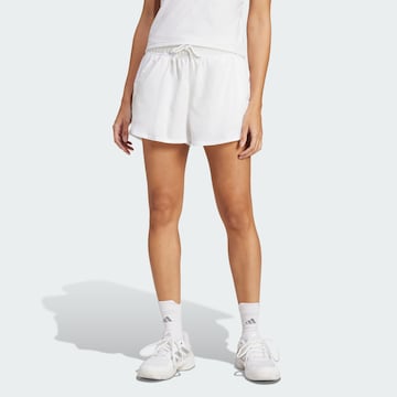 ADIDAS PERFORMANCE Loose fit Sports trousers 'Club' in White: front
