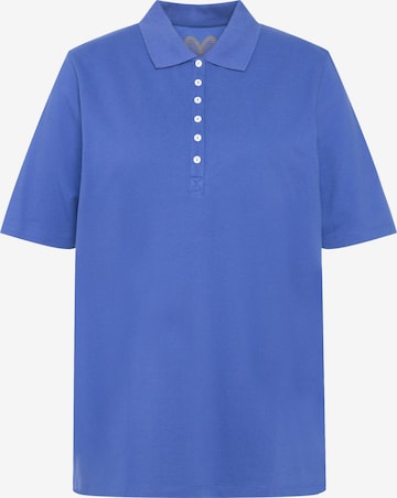 T-shirt Ulla Popken en bleu : devant