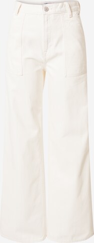 Tommy Jeans Wide leg Jeans 'CLAIRE' i vit: framsida