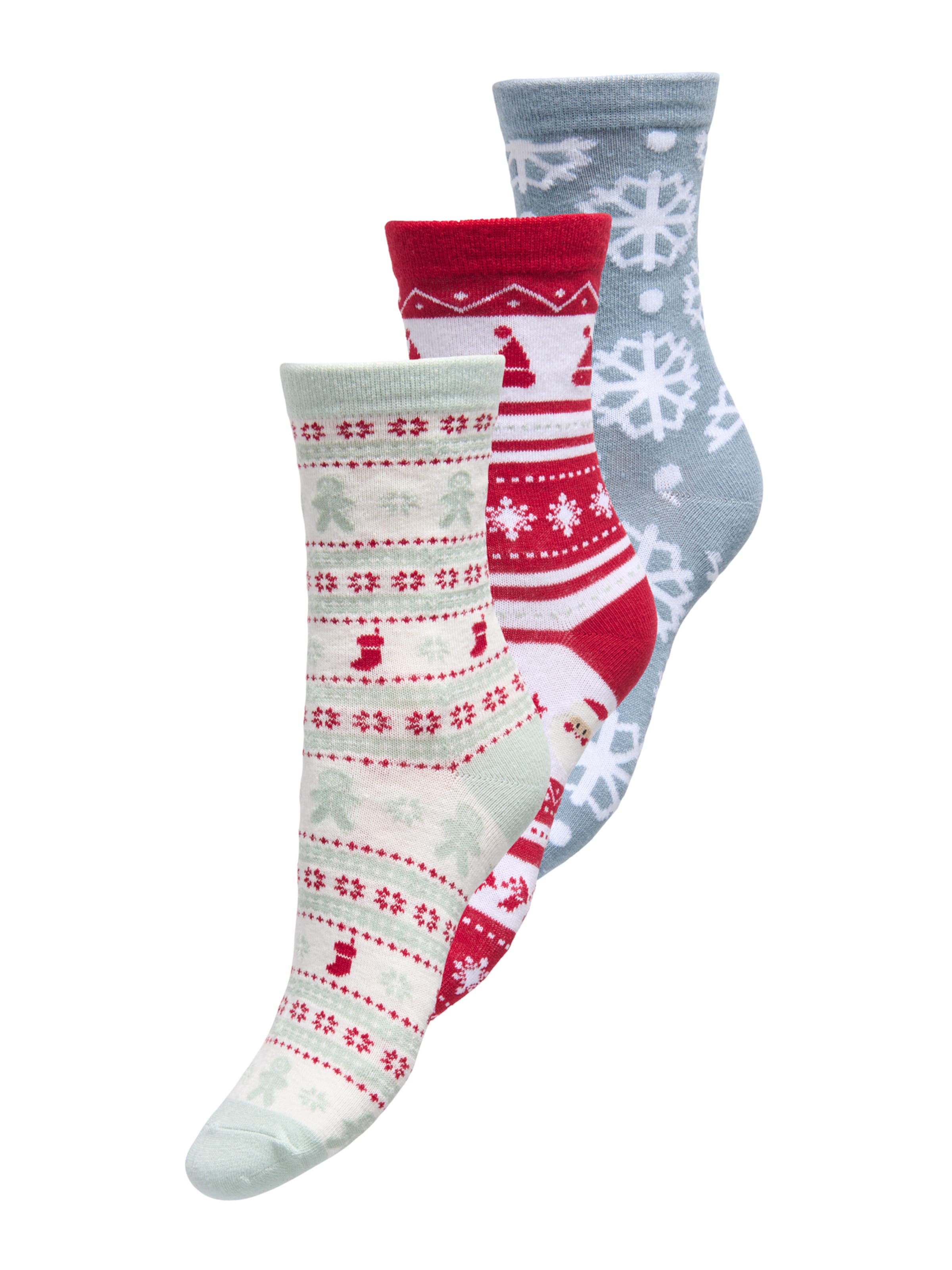 ONLY Socks 'ONLCHRISTMAS' in Grey: front