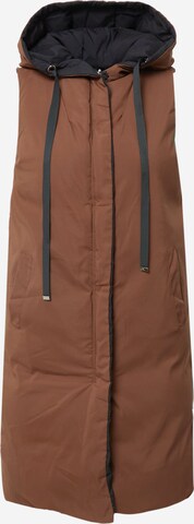 Misspap Vest in Brown: front