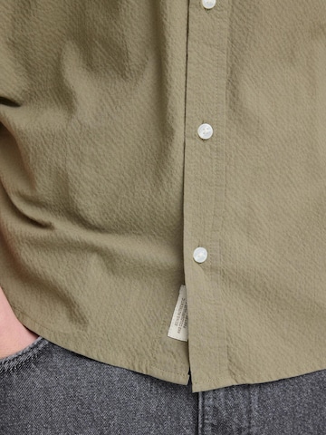 BLEND Comfort fit Button Up Shirt ' BHAvan ' in Green